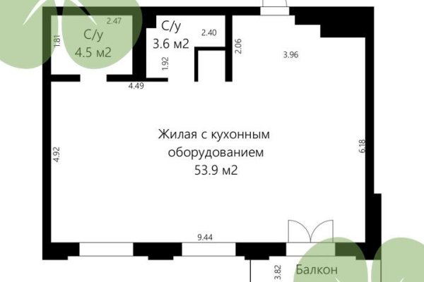 3-комнатная квартира по адресу Виталия Цвирко ул., д. 84 - фото 1