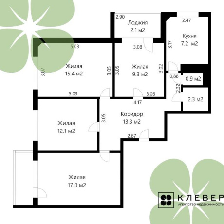 Фотография 4-комнатная квартира по адресу Панченко ул., д. 44 - фото 1