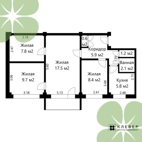 Фотография 4-комнатная квартира по адресу Пушкина просп., д. 79 - фото 15