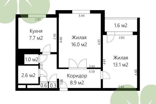 2-комнатная квартира по адресу Любимова просп., д. 21 - фото 20