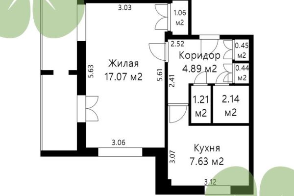 1-комнатная квартира по адресу Ольшевского ул., д. 69 - фото 18