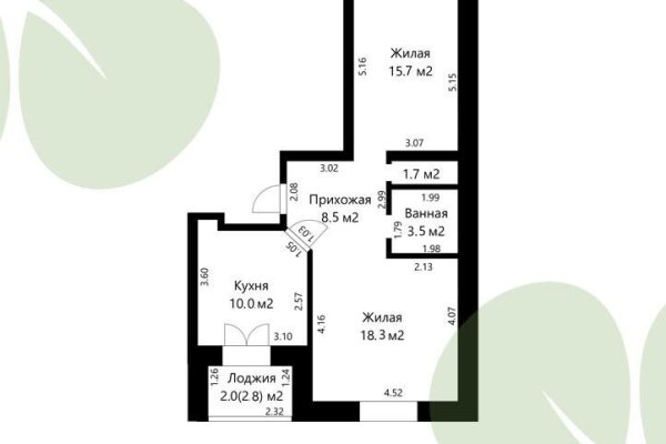 2-комнатная квартира по адресу Советская ул., д. 1 к. А - фото 11