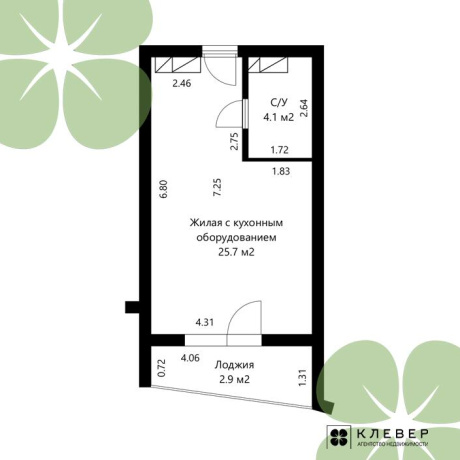 Фотография 1-комнатная квартира по адресу Леонида Щемелёва ул., д. 18 - фото 10