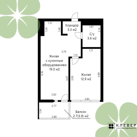 Фотография 2-комнатная квартира по адресу Лейтенанта Кижеватова ул., д. 3 к. Г - фото 18