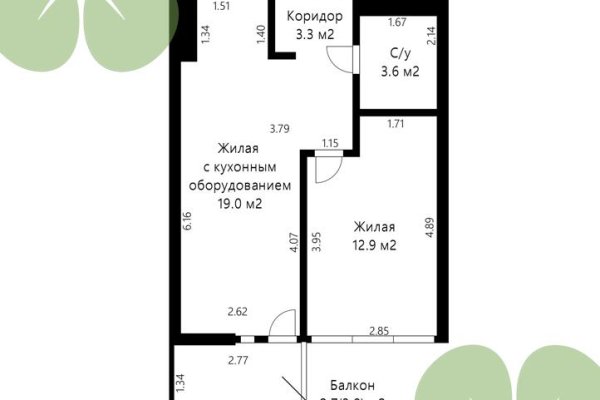 2-комнатная квартира по адресу Лейтенанта Кижеватова ул., д. 3 к. Г - фото 18