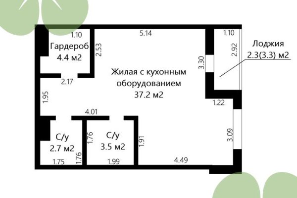 2-комнатная квартира по адресу Николая Камова ул., д. 11 - фото 4