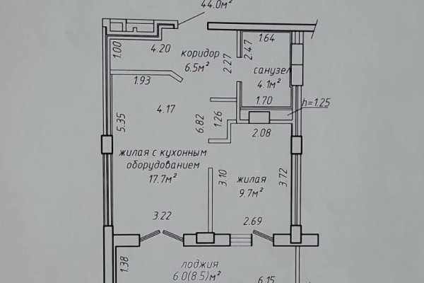 1-комнатная квартира по адресу Мстиславца ул., д. 3 - фото 17