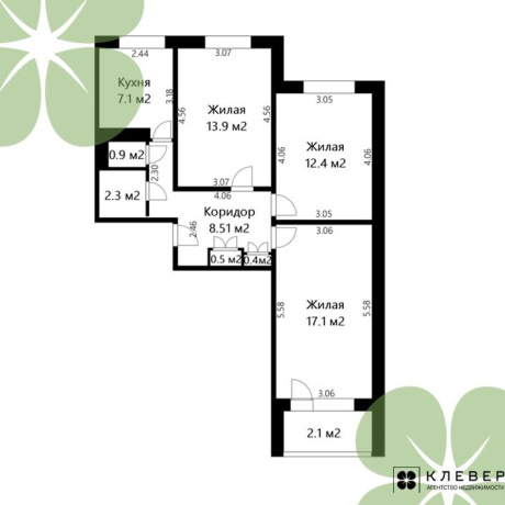 Фотография 3-комнатная квартира по адресу Белецкого ул., д. 40 - фото 2