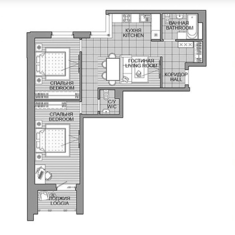 Фотография 3-комнатная квартира по адресу Леонида Щемелёва ул., д. 16 - фото 5