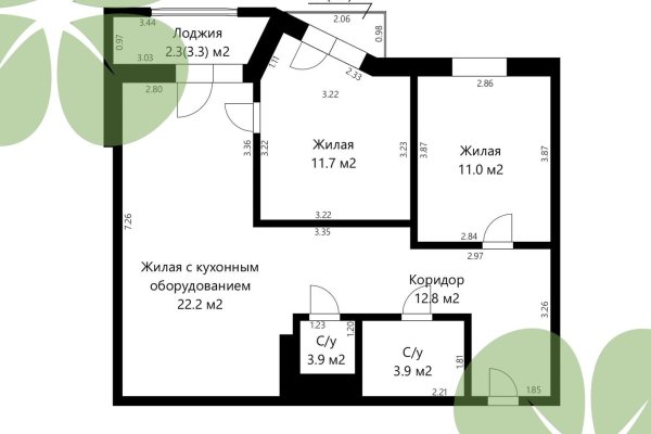 3-комнатная квартира по адресу Тимирязева ул., д. 28 - фото 17