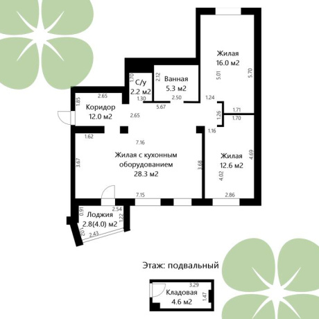 Фотография 3-комнатная квартира по адресу Нововиленская ул., д. 29 - фото 19