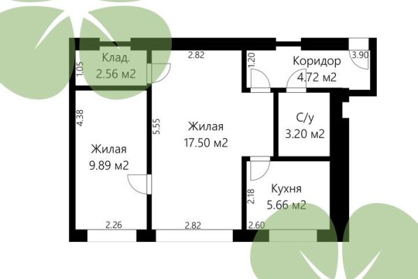 2-комнатная квартира по адресу Щорса 2-я ул., д. 3 - фото 9