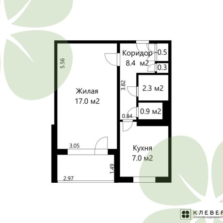Фотография 1-комнатная квартира по адресу Никифорова ул., д. 8 - фото 15