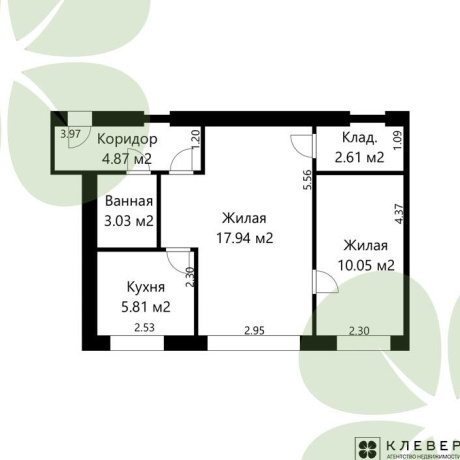 Фотография 2-комнатная квартира по адресу Коржа ул., д. 15 - фото 14