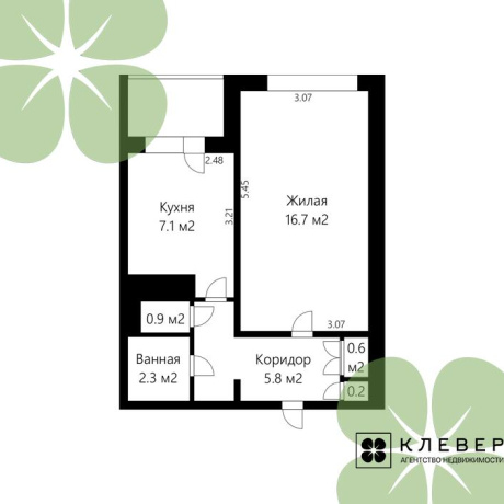 Фотография 1-комнатная квартира по адресу Бачило ул., д. 7 к. 2 - фото 5