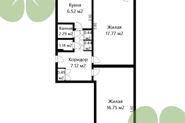 2-комнатная квартира по адресу Уборевича ул., д. 18 - фото 16