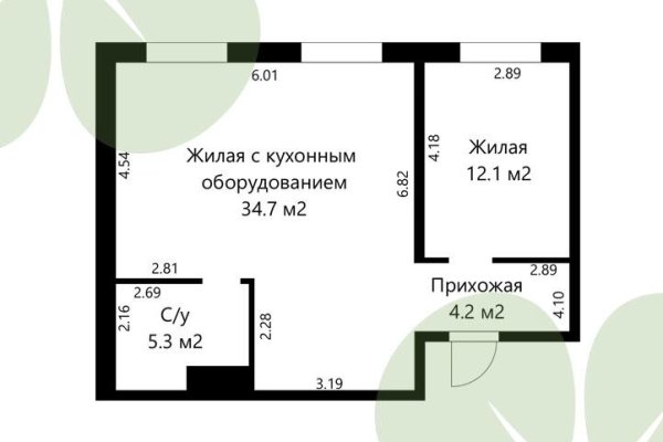 2-комнатная квартира по адресу Пилотная ул., д. 20 - фото 5