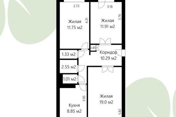 3-комнатная квартира по адресу Маяковского ул., д. 16 - фото 19