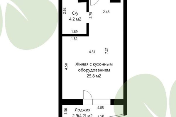 1-комнатная квартира по адресу Брилевская ул., д. 27 - фото 18