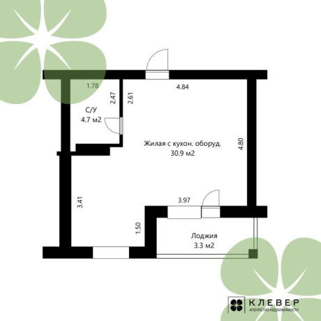 Фотография 1-комнатная квартира по адресу Правда газеты просп., д. 1 - фото 15