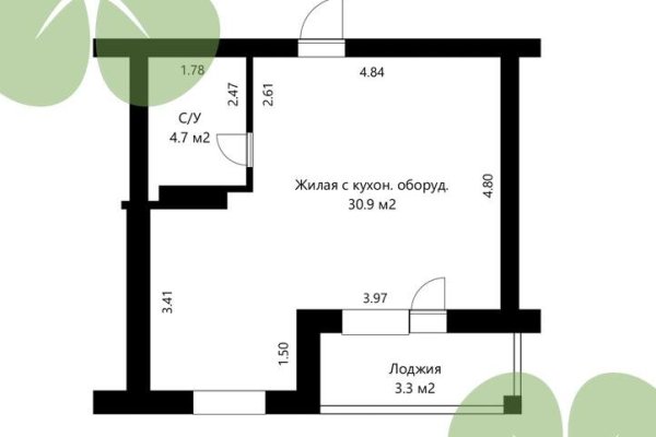 1-комнатная квартира по адресу Правда газеты просп., д. 1 - фото 15