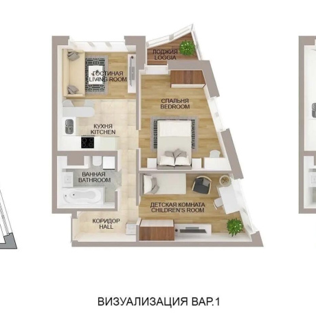 Фотография 3-комнатная квартира по адресу Жореса Алфёрова ул., д. 11 - фото 7