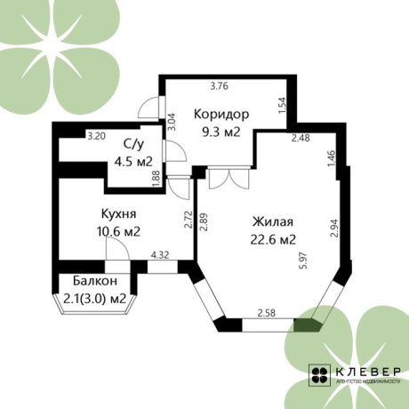 Фотография 1-комнатная квартира по адресу Героев 120 Дивизии ул., д. 33 - фото 12