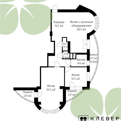 Фотография 3-комнатная квартира по адресу Дзержинского просп., д. 125 - фото 4