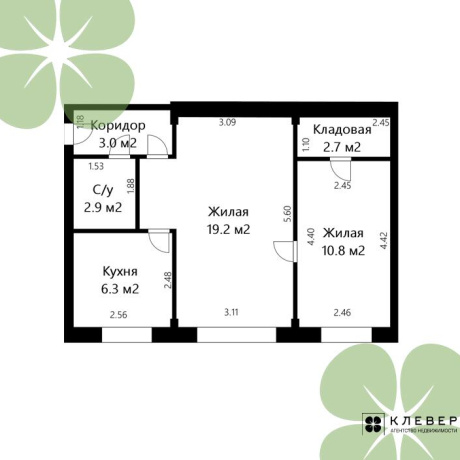 Фотография 2-комнатная квартира по адресу Скрыганова ул., д. 11 - фото 10