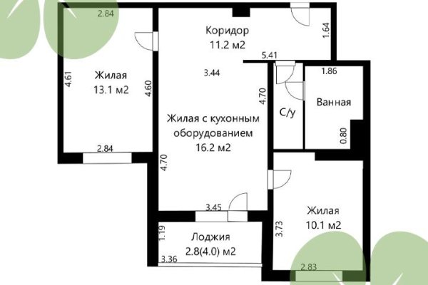 3-комнатная квартира по адресу Каменногорская ул., д. 110 - фото 4