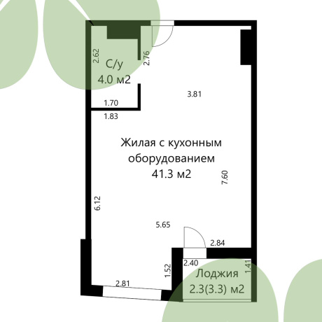 Фотография 1-комнатная квартира по адресу Жореса Алфёрова ул., д. 7 - фото 5