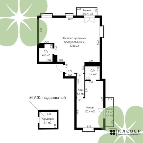 Фотография 3-комнатная квартира по адресу Виталия Цвирко ул., д. 65 - фото 15