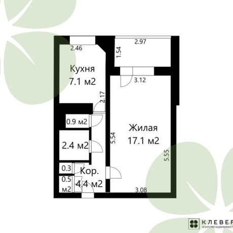 Фотография 1-комнатная квартира по адресу Звязда газеты просп., д. 17 - фото 10