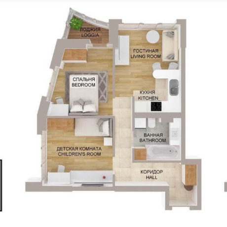 Фотография 3-комнатная квартира по адресу Николы Теслы ул., д. 24 - фото 7