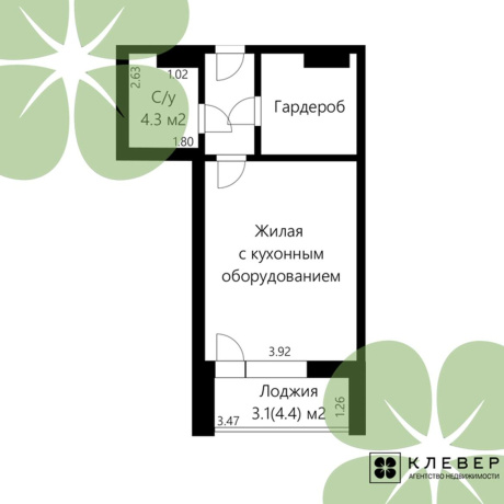 Фотография 1-комнатная квартира по адресу Макаенка ул., д. 12 к. Г - фото 5