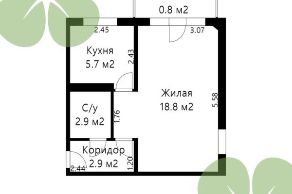 1-комнатная квартира по адресу Клумова ул., д. 25 - фото 4