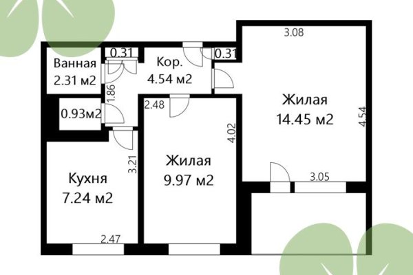 2-комнатная квартира по адресу Казинца ул., д. 76 - фото 7