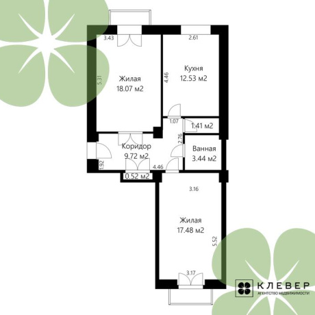 Фотография 2-комнатная квартира по адресу Брилевская ул., д. 3 - фото 5