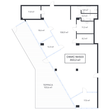 Фотография Продаётся офисное помещение с террасой в современном новом бизнес центре &laquo;Левада&raquo;. Бизнес центр &laquo;Левада&raquo; - фото 19