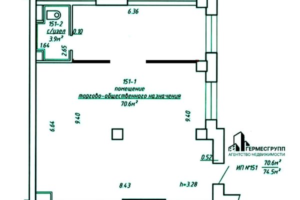 Сдается производственное/складское помещение по адресу г. Минск, Чюрлениса ул., д. 6 - фото 3
