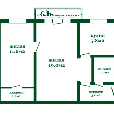 Фотография 2-комнатная квартира по адресу Карастояновой ул., д. 21 - фото 12