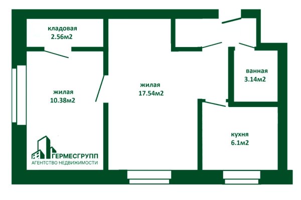 2-комнатная квартира по адресу Кнорина ул., д. 7 - фото 5