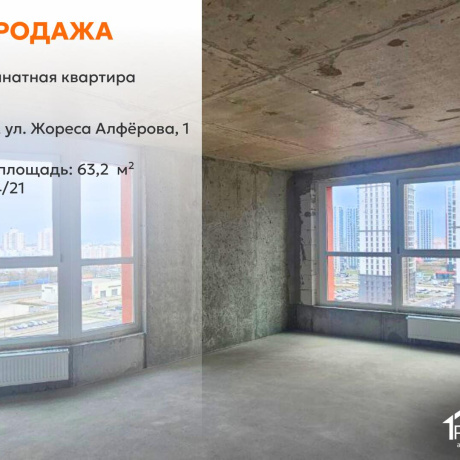 Фотография 3-комнатная квартира по адресу Жореса Алфёрова ул., д. 1 - фото 1