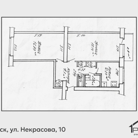 Фотография 2-комнатная квартира по адресу Некрасова ул., д. 10 - фото 17