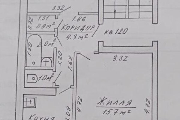 2-комнатная квартира по адресу Притыцкого ул., д. 52 - фото 12