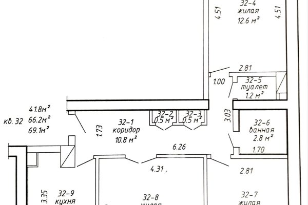 3-комнатная квартира по адресу Мельникайте ул., д. 8 - фото 15