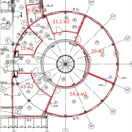 Фотография Аренда офиса 276,3-324 м2 ул Кульман 9 - фото 2