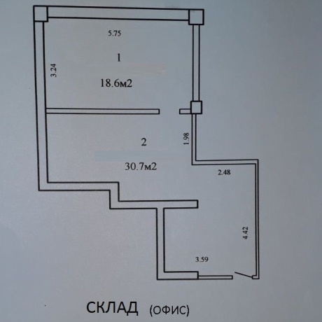 Фотография Аренда помещения 49,3 м2 ул Мележа 5/2 - фото 1