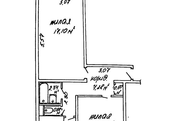 2-комнатная квартира по адресу Васнецова, 2 - фото 16
