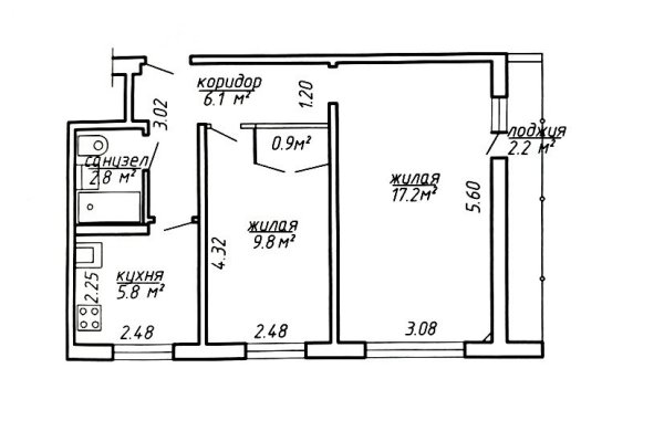 2-комнатная квартира по адресу Харьковская, 78к 3 - фото 16